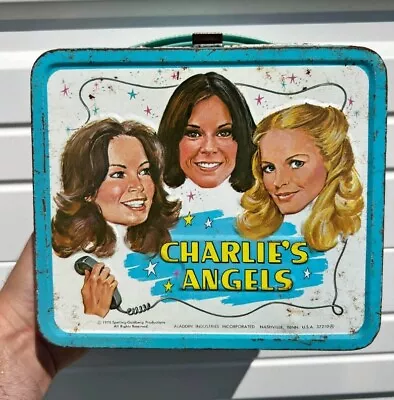 Vintage Charlie's Angels Lunch Box Thermos Aladdin Industries Co USA Used • $95