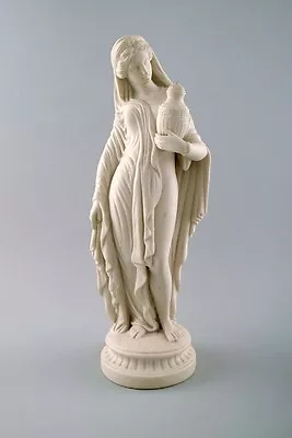 Large English Minton Biscuit Figure Of Woman. Classic High Quality Figure • $670