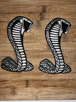 Set Of Two Ford Mustang Shelby Cobra Patches 7 Inches • $13.99