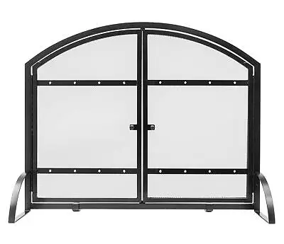 Pleasant Hearth Harper Arched Fireplace Screen With Doors • $94.75