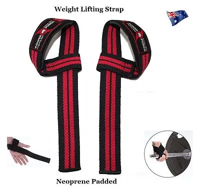 Power Punch Weight Lifting Straps. Weightlifting Bodybuilding Wrist Bar Support • $9.90