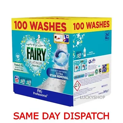 Fairy Non-Bio Liquitabs Washing Detergent Tablets Capsules Pods 100/50 & 140 New • £22.50