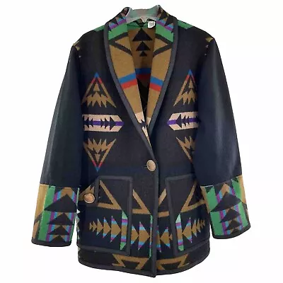 PENDLETON High Grade Western Wear Native American Aztec Wool Jacket L-XL No Tags • $230