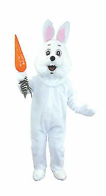 Ultra Soft Deluxe Easter Bunny Rabbit Mascot Outfit Adult Costume Halloween • $129.99