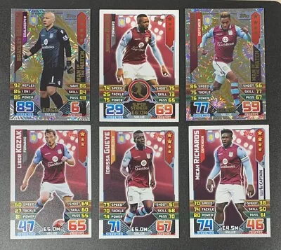 Topps Match Attax 2015/16 Aston Villa Bundle X 18 • £3.49