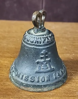 ANTIQUE MISSION INN BRONZE BELL RIVERSIDE CALIFORNIA Junípero Serra 1713-1784 • $82.75