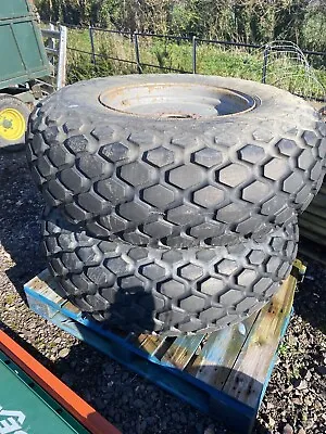£550 • Buy Turf Tyres And Wheels 16.9-24 Taken Off Massey Ferguson 4215