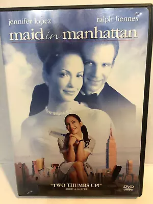 Maid In Manhattan DVD / Jennifer Lopez / Ships Free Same Day With Tracking • $6.83