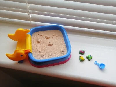 $3.65 • Buy Vintage Zapf Mini Creation Baby Born Dolls Sandpit With Slide, Shapers Etc