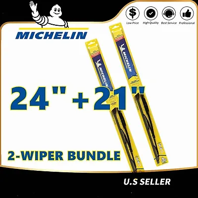 Matched Set Of 2 Wipers 24 +21  For Michelin Wiper Blades - 32-240 32-210 • $24.26