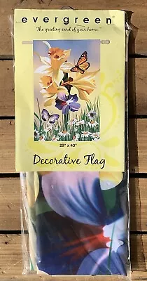 DAFFODIL DELIGHT Decorative House Flag Evergreen 29x43  NEW Sealed F/S • $16.50