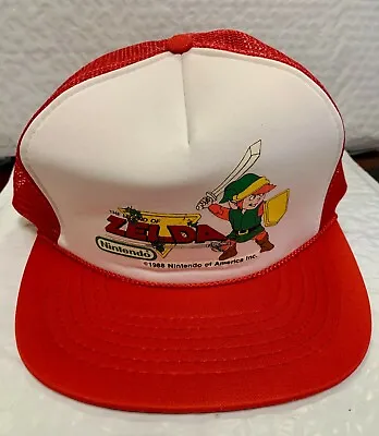 Legend Of Zelda Nintendo Mesh Trucker Snapback Hat Vintage 1988- 4 Color Options • $47.99