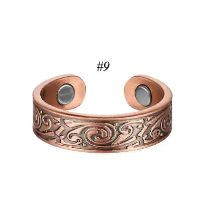 Elegant Pure Copper Ring Arthritis Pain Relief Joint Pain Max Magnets Men Women • $16.17