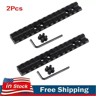 2Pcs 13 Slots Picatinny Weaver Scope Sight Rail Mount For Mossberg 500/590/835 • $15.49