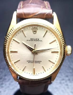 Vintage Rolex Oyster Perpetual Solid 18k Automatic Ref. 1005 Auction NO RESERVE • $2041