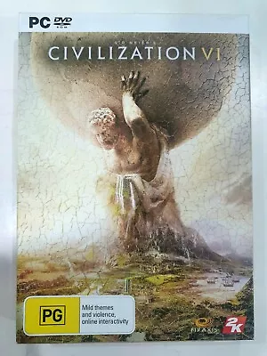 Civilization VI Sid Meir's PC Game 2K Small Box Rare  • $35