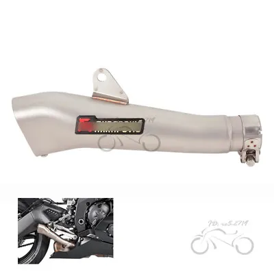 Slip On For Yamaha YZF R6 2006-2022 Replace Stock Muffler Exhaust Mid Tail Pipe • $104.11