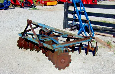 Used Blue 6 Ft.  3 Pt. Lift Disc Harrow  (FREE 1000 MILE SHIPPING FROM KY) • $1595