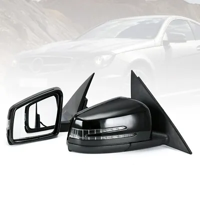 W204 Facelift Rear View Mirror Set For Mercedes Benz Cclass C180 C300 C200 Black • $171.90