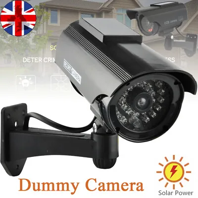 £10.97 • Buy Solar Power Dummy Camera Home Security CCTV Surveillance Fake LED Light Outdoor