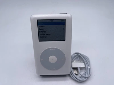 £101.99 • Buy Apple IPod Classic 4th Generation White (60GB) A1099 FREE SHIPPING