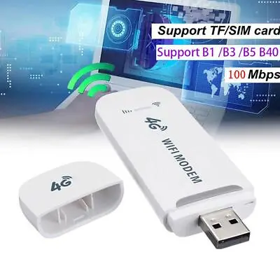 4G LTE Unlocked USB WIFI Dongle Modem Wireless Router SIM Mobile Broadband US • $8.32