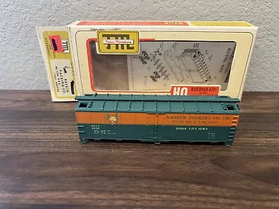 Train Miniature HO Scale Raskin Packing Company 40’ Reefer - Unbuilt New In Box • $11