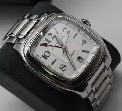 DAVID YURMAN Thoroughbred GMT White Dial Steel Watch Ref. T306-DST • $900