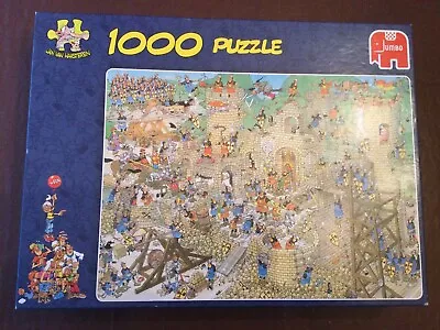 Jan Van Haasteren Jumbo 17213  ‘Castle Conflict’ 1000 Piece Puzzle Complete • £6