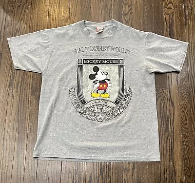 Walt Disney World Vintage Tee Shirt Men’s XL Gray Made In USA  • $18.99