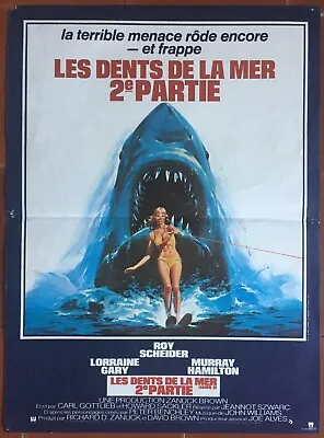 Poster The Tooth De La Sea 2 Jaws Roy Scheider Shark 40x60cm • $57.81