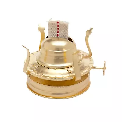 Brass Plated Oil Burner For Mason Jars - Turn Any Mason Jar Into A Vintage Lamp • $9.99