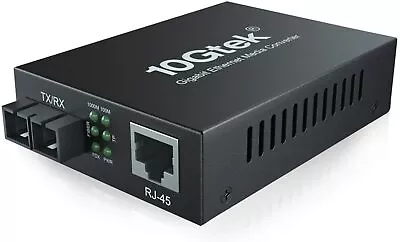 1G Gigabit Fiber To Ethernet Media Converter Fiber Optic Dual SC Multimode 550m • $27.99