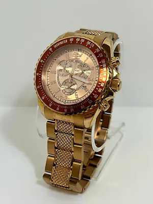 32 Degrees Rose Gold Tachymeter Watch 43 Mm 32-416B-315 • $99.99