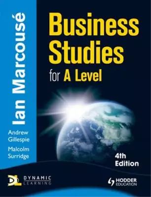 Business Studies For A-level (Hodder Education Publication) Ian Marcouse Malco • £3.39
