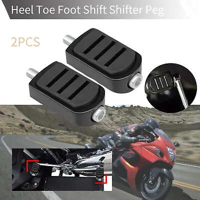 $20.98 • Buy Black Shift Shifter Peg Pedal Heel Toe For Harley Road Tour Electra Glide V-Rod