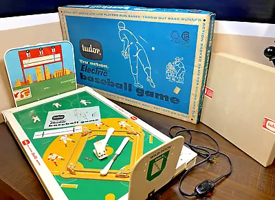 Vintage Tudor Baseball Game TRU-Action Electric Model 550 Works (Video) 100% Com • $59.99