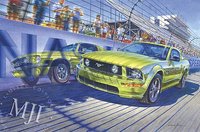 Ford Mustang Gt Art Legend Lime Gold 1967 2005 40th Anniversary Nashville Irvine • $145