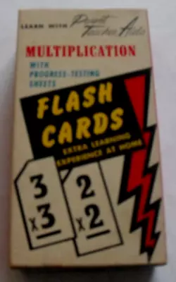 Multiplication FLASH CARDS - Vintage 1958 • $9.99