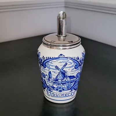Vintage Delft Blue (Blauw) Sugar Caster Dispenser Hand Painted Signed • $19