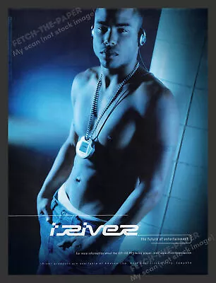 £9.78 • Buy IRiver IGP-100 MP3 Player Sexy Shirtless Guy 2000s Print Advertisement Ad 2003