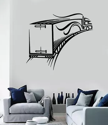 Wall Vinyl Stickers Decal Cool Truck Driver Car Garage Decoration (n1776) • $20.99