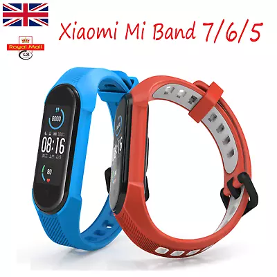 For Xiaomi Mi Band 5/6/7 Mi 567 Amazfit 5 Band Replacement Silicone Watch Strap  • £9.99