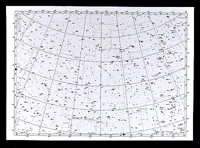 1950 Star Map Chart Hercules Bootes Canes Venatici Constellation Universe 16x23  • $19.99