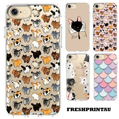 $17.95 • Buy Case Cover Silicone Cute Kawaii Kittens Cat Collage Happy Colourful Kitty Pet