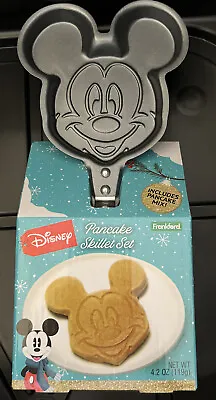 Disney Mickey Mouse Pancake Skillet Set Teflon Pan Pancake Mix New In Box • $9.90