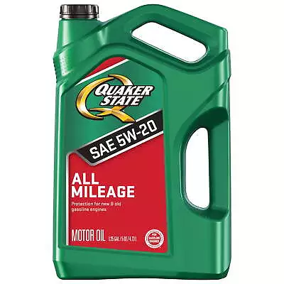 Quaker State Motor Oil All Mileage Synthetic Blend 5W - 20 Motor Oil 5 Quart • $23.49