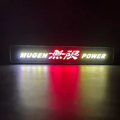 JDM Mugen Power Logo LED Light Car Front Grille Badge Illuminated Decal Sticker • $12.73