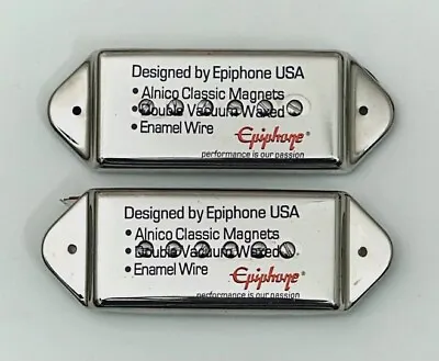 Epiphone P90 Silver P-90 Dog Ear Pickups Metal Chrome Cover P90S • $29.90