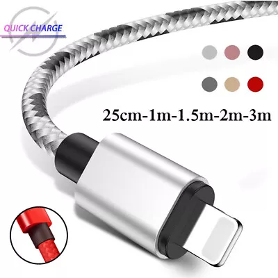 $9.19 • Buy USB Cable For IPhone 13 12 11 XR XS 8 7 6 5 Fast Charging Cord Charger Data Lead